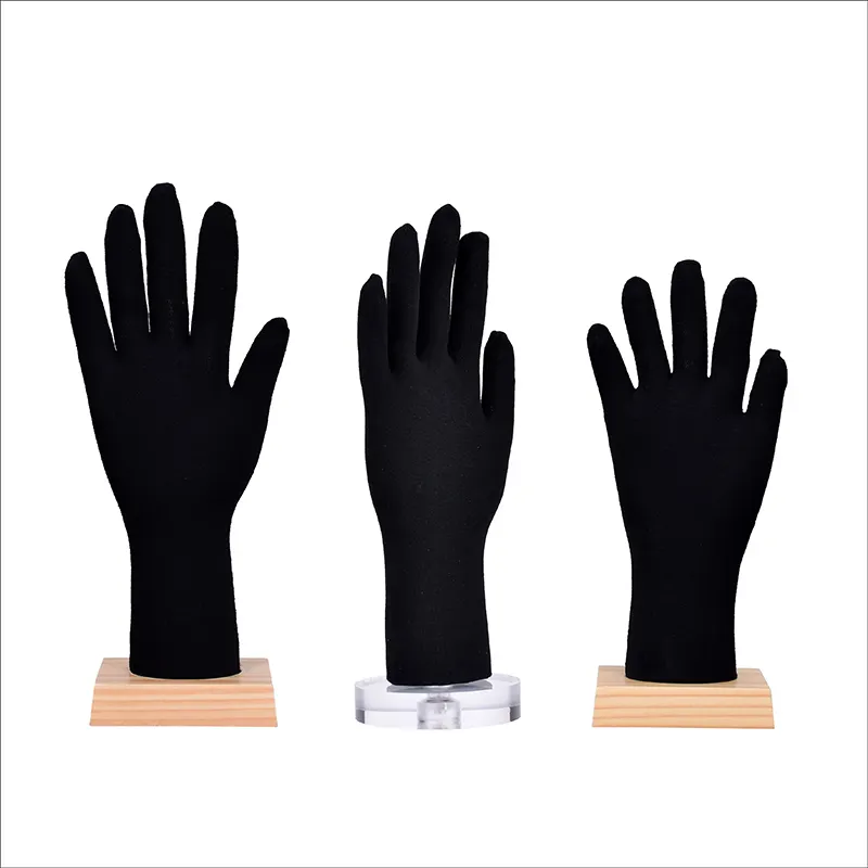 Pu Schaum Display Schaufenster puppe Hand verstellbare flexible Kunststoff weiche Biege handschuh Display Hände