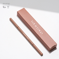 Crayon à sourcils longue tenue 10 couleurs, stylo micro-definisseur double embout pour la vente en gros et la personnalisation