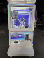 Toda Cartoon Coin Operated Small Doll Crane Game Gift Plush Toy Machine Catch Doll Mini