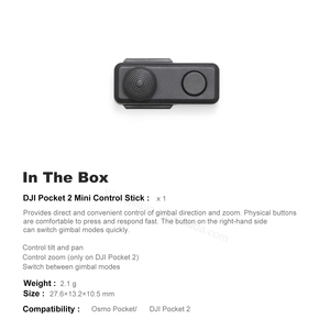 <span class=keywords><strong>Accesorios</strong></span> Originales <span class=keywords><strong>DJI</strong></span> <span class=keywords><strong>Pocket</strong></span> <span class=keywords><strong>2</strong></span> Mini Control Stick para Osmo <span class=keywords><strong>Pocket</strong></span> <span class=keywords><strong>2</strong></span> - Product Image 3