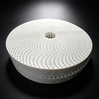 Courroie de distribution en PU perforée blanche à extrémités ouvertes, avec trous de ventilation, soudable, courroie synchrone T5 T10 AT10, longueur de coupe personnalisée