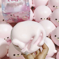 Hachimi Sakura Seal Squishy à remontée lente, anti-stress, en mousse PU, type Mochi
