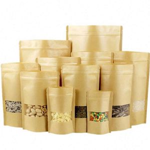 Sac d'emballage alimentaire en plastique et papier de grande taille avec fermeture éclair 20x30cm, pack promotionnel - Product Image 4