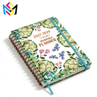 Service d'impression de carnets spirales personnalisés OEM, reliure cousue directe usine, journal, agenda, bloc-notes avec logo en feuille d'or, papier d'art