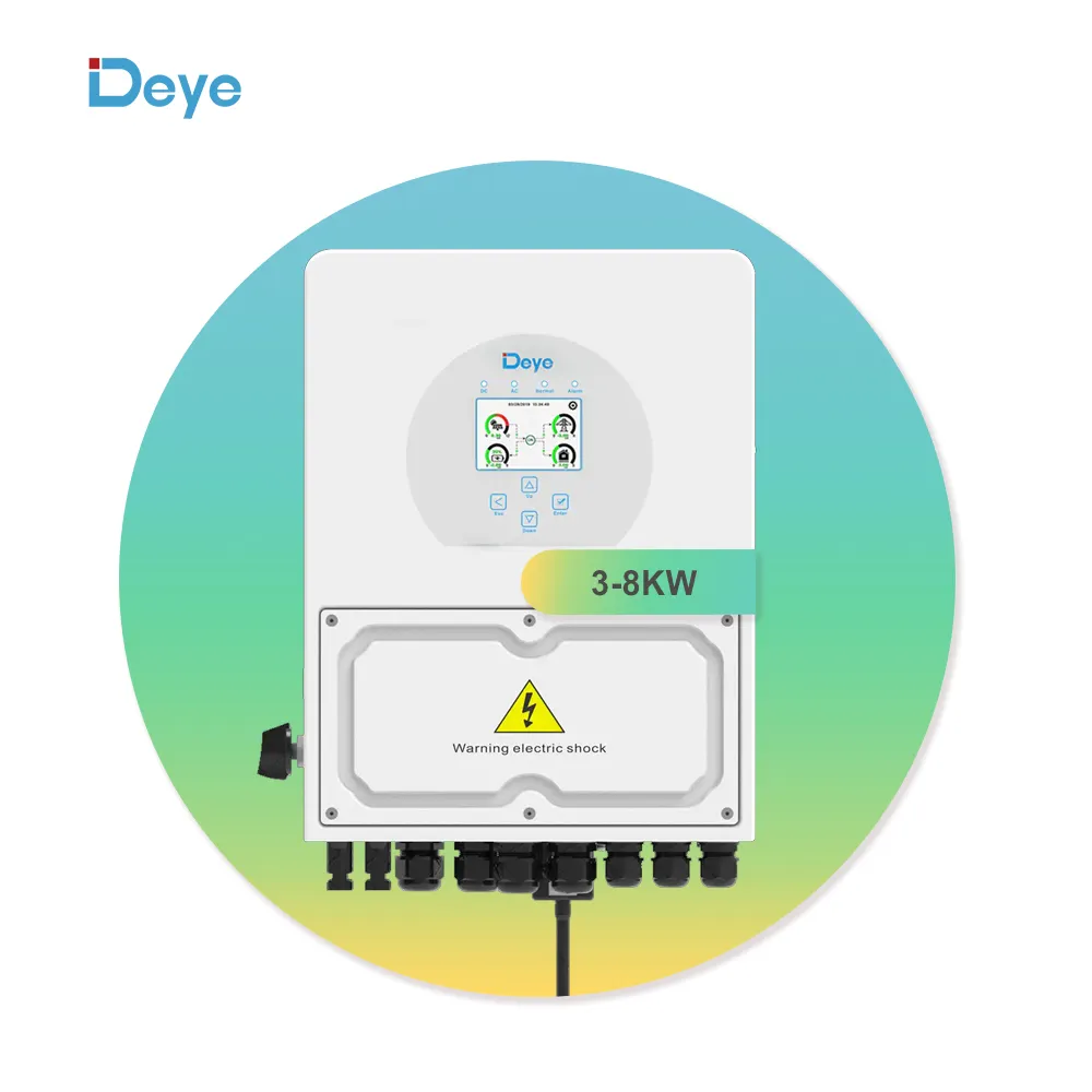 Deye 3kw 4kw 5kw 4.5kw 5.5kw 6kw 7kw 8kw 3 5 8 Kw 8kw 8000W 3000W 5000 W 6000W 3000 4000 5000วัตต์ไฮบริดอินเวอร์เตอร์พลังงานแสงอาทิตย์