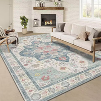 Tapis de salon blanc de grande taille, tapis de sol fabriqué à la machine