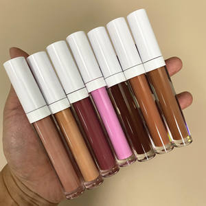 Lápiz Labial Líquido en Tubo de Plástico Natural Nude de Marca Privada Más Vendido, Brillo Labial Líquido de Alta Pigmentación a Prueba de Agua para el Uso Diario - Product Image 3