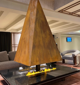 Cheminée à eau <span class=keywords><strong>en</strong></span> <span class=keywords><strong>marbre</strong></span> avec meuble TV, décoration intérieure pour hôtel et villa, cheminée électrique à vapeur - Product Image 2