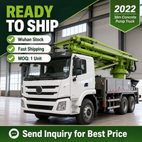Camión Bomba de Concreto Usado de 38m, ZLJ5230THBKF, Año 2022, 310Hp de Potencia, Pintura Original, Camión Bomba de Concreto de Servicio Pesado en Venta