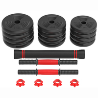 Kit de poids d'haltères en fonte portable robuste de 10 à 50 kg pour équipement de salle de sport à domicile, ensemble réglable unisexe
