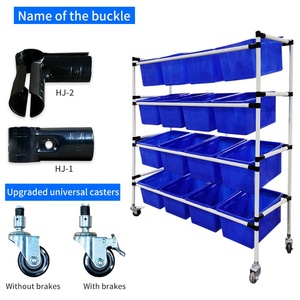 Đa Chức Năng Xe Đẩy Phong Cách Hàng Hóa Hiển Thị Giá Trong Thương Mại Điện Tử Kho Cho Pick up Xe Tải Giá Với Bánh Xe - Product Image 2