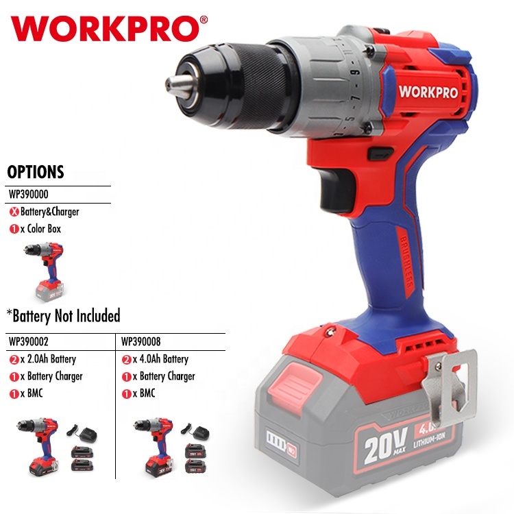WORKPRO Portable 20V DC Brushless Hand Tools Kit Electric Drill Power Tools · image 4