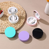 Nouvelle Arrivée Boîte d'emballage pliable tout-en-un blanche vide pour faux cils avec miroir et aimants, en matériau ABS/AS