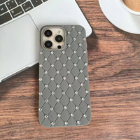 Étui de téléphone miroir de maquillage personnalisé en diamant scintillant de luxe pour iPhone 16 17 Pro Max Plus housse de protection
