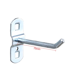 Metal <strong>Tool</strong> <strong>Hook</strong> with Display Hole Wall Pegboard Rack Shelf Hardware for <strong>Tool</strong> Hanging Industrial Style <strong>Hook</strong> - Product Image 4