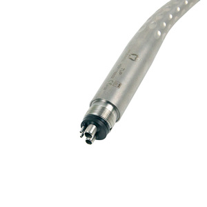 Turbina Dental de Alta Velocidad AppleDental con LED Sin Sombra, Conexión Rápida de 2/4 Orificios, Acero Inoxidable, Plateado/Dorado, CE - Product Image 3