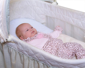 Almohada Suave <span class=keywords><strong>para</strong></span> <span class=keywords><strong>Cuna</strong></span> y Cama de Bebé con Funda de Algodón Orgánico Antibacteriana <span class=keywords><strong>para</strong></span> Soporte Cervical de Recién Nacidos - Product Image 5