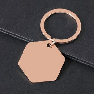 Promotional Custom Full Color Print Stainless Steel <b>Engraving</b> UV Laser Color Printing Blank No Words Holiday Gift Metal Keychain - Product Image 4