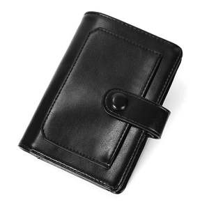 Carpeta A7 de Cuero PU Premium, <span class=keywords><strong>Agenda</strong></span> Personalizable con Ranuras para Tarjetas, Bolsillo con Cremallera y Soporte para Bolígrafo, para Organización de Oficina - Product Image 3
