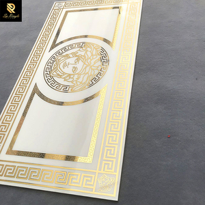 Springletile Thảm Gốm Đánh Bóng Sang Trọng Màu Vàng Cho Sảnh Khách Sạn Biệt Thự Tùy Chỉnh Gạch Ốp Trang Trí Phòng Tắm Cổ Điển Tường Và Sàn Nhà - Product Image 2