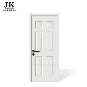 JHK-006 с изображением белого деревянного пола, двойной конструкции двери МДФ двери межкомнатные белая грунтовка задняя дверь качели отель внутреннего высокого качества складной зонт