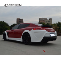 Kit carrosserie style MSY, pare-chocs en fibre de carbone, capot, pare-chocs arrière pour Porsche Panamera 970.2
