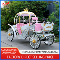 Buggy de mariage électrique d'inspiration royale victorienne Transport spécial pour les participants et les invités royaux