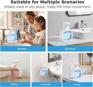 Distributeur de savon automatique sans contact rechargeable 500 ml, 3 niveaux, mural, moussant, pour la maison, best-seller - Product Image 5