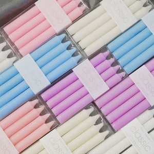 Wholesale Multi-color Paraffin Wax Taper <strong>Candles</strong> 6 Inch <strong>Tall</strong> for Christmas Halloween Home Decor-100% Cotton Wick No - Product Image 1