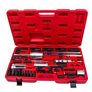 Outils <span class=keywords><strong>de</strong></span> réparation automobile pour <span class=keywords><strong>extracteur</strong></span> d'injecteurs diesel 40 pièces avec adaptateur Common Rail et marteau à inertie - Product Image 1