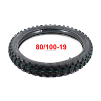 Pneu hors route 80/100 avec chambre à air 80 100 pour Dirt Pit Bike Motocross moto hors route 19 pouces roue avant pour Surron