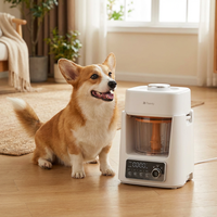 Machine à nourriture fraîche intelligente pour animaux de compagnie, portable, en plastique, grande capacité, pour chiens, haute efficacité, certifiée CE FCC RoHS