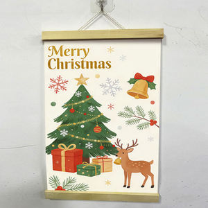 Affiches de Noël personnalisées imprimées, tableaux paysagers, affiches murales en <span class=keywords><strong>noir</strong></span> <span class=keywords><strong>et</strong></span> <span class=keywords><strong>blanc</strong></span>, toiles encadrées, peintures murales suspendues - Product Image 1