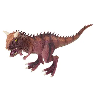 Kids natural science learning gift soft tpr Carnotaurus model toy