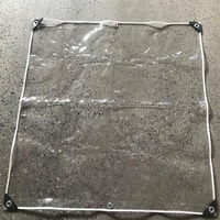 Bâches transparentes robustes imperméables 8x10ft bâche transparente en plastique avec œillets pour patio extérieur porches pavillon plantes serre