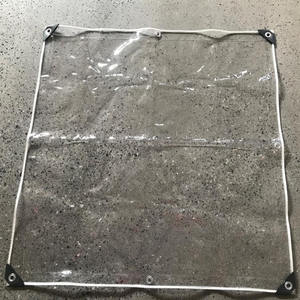 Bâches transparentes robustes imperméables 8x10ft bâche transparente en plastique avec œillets pour patio extérieur porches <span class=keywords><strong>pavillon</strong></span> plantes serre - Product Image 6