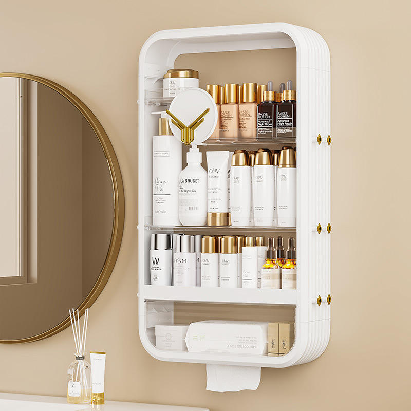 8508-3 Luxury Wall-Mounted Storage Box (Three-Layer) [Elegant White]