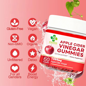 תוסף תזונה הרזיה פפטיד 1000 מ "ג תפוחים חומץ אבקת תמצית גמיות תיאבון גלולות מדכא - Product Image 2