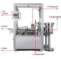 Machine de remplissage et de bouchage de flacons à tête unique, personnalisable en usine, machine d'emballage automatique 1-10 ml