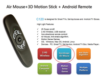 Remote Control Air Mouse Universal C120 2.4g USB Dongle Terlaris dengan baterai li-ion