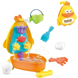 Boîte de jeu aquatique portable pour enfants EPT Kids' Cartoon Animal, table à <span class=keywords><strong>eau</strong></span> et à sable 2-en-1 pour jeux <span class=keywords><strong>d</strong></span>'été en plein air - Product Image 1