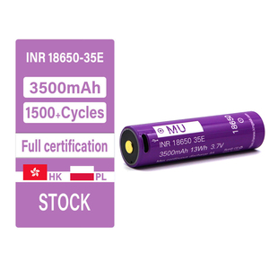 Batterie rechargeable LiFePO4 <span class=keywords><strong>INR18650</strong></span> 35E MU 18650 3500mAh, charge directe Type-C, plus de <span class=keywords><strong>1500</strong></span> cycles, CE RoHS, pack DIY pour batterie externe - Product Image 1