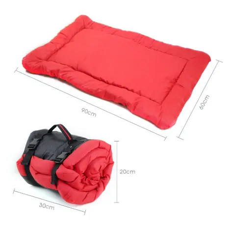 Pliable Pour Animaux De Compagnie Chien Lit Tapis Pour Voyage En Plein Air Chien Chat Chiot Lit Imperméable À L'eau Grand Portable Doux Chauds D'animal Familier De Voiture Canapé tapis Cama Perro