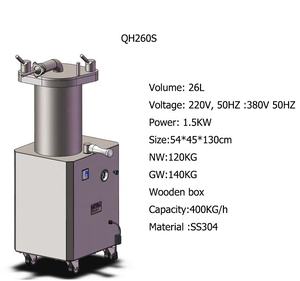 220V Klysma Machine Apparatuur Snelle Hydraulische Klysma Machine Roestvrij Staal 304 1.5kw Worst Stuffer Hydraulische 26lts - Product Image 2