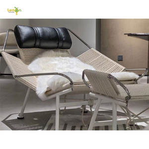 Chaise longue de salon moderne avec balcon chaise de drisse drapeau minimaliste nordique avec couverture - Product Image 4