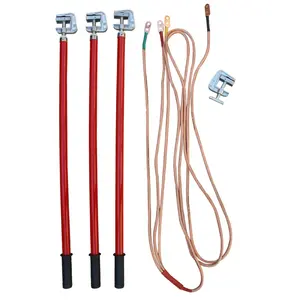 safety equipment hand-held flexible copper grounding rod High voltage grounding security wire