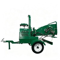 Broyeur à bois diesel 22HP à alimentation hydraulique, broyeur de branches DWC-22, diamètre maximal de la matière à broyer 150 mm, pour jardin et foresterie
