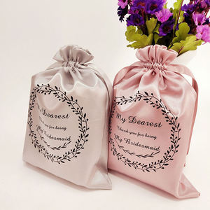 Bolsa de Satén Personalizada con Logotipo para Guardar Pelucas, Joyas, Ropa y Zapatos, Bolsa Protectora de Seda contra el Polvo - Product Image 6