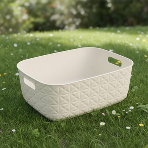 Cesta plastica riciclata (38x29x14,5cm) SOFTEX Bianco gesso K258717 - Product Image 3