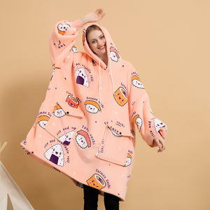 China Factory Women Oversized Sherpa Lined <strong>Cosy</strong> Big Sweatshirt <strong>Blanket</strong> <strong>Hoodie</strong> Manufacturers Adult Hooded <strong>Blanket</strong> With Sleeves - Product Image 6